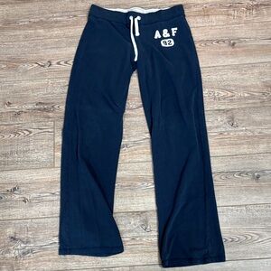 Abercrombie & Fitch Women’s Navy Blue Bootcut Sweatpants M Medium